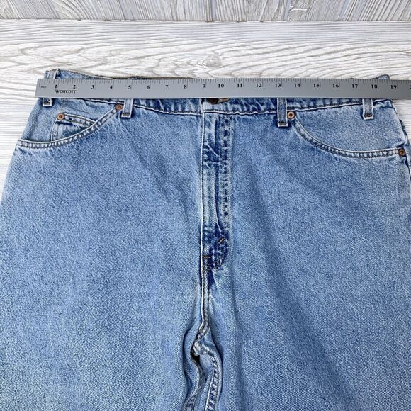 Vintage Levis 553 Jeans Blank White Tab 40x32 Relaxed Straight Leg Mexico 1997 - Picture 10 of 10